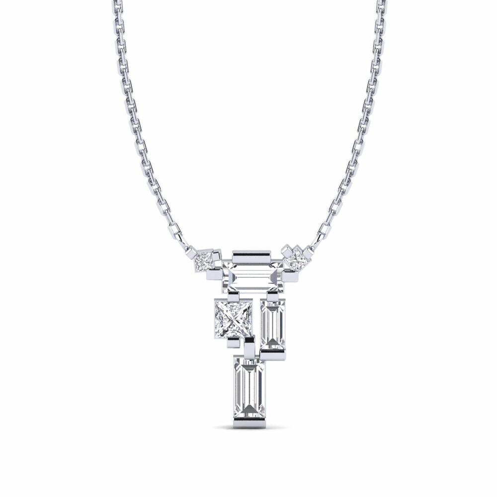 950 Platinum Lab Grown Diamond Women's Necklace Mafeteng