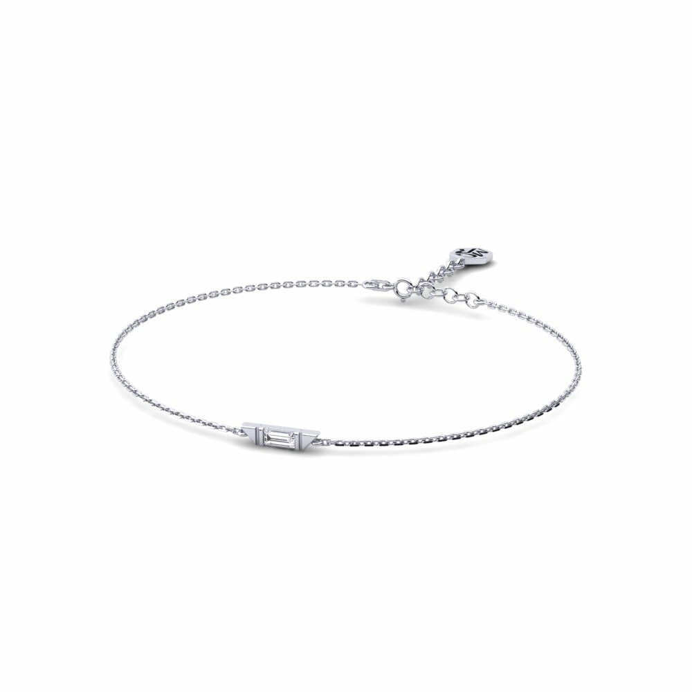 950 Platinum Lab Grown Diamond Women's Bracelet Masfhior