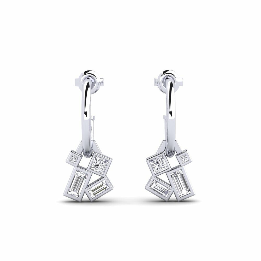 950 Platinum Lab Grown Diamond Women's Earring Mgarr