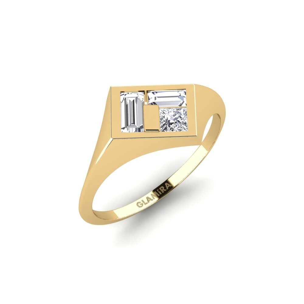 9k Yellow Gold Lab Grown Diamond Ring Ongwediva