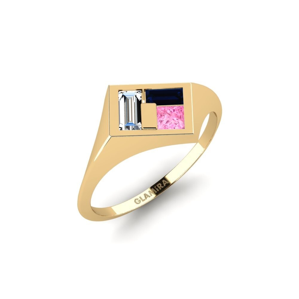 Zafiro Rosado Anillo Ongwediva