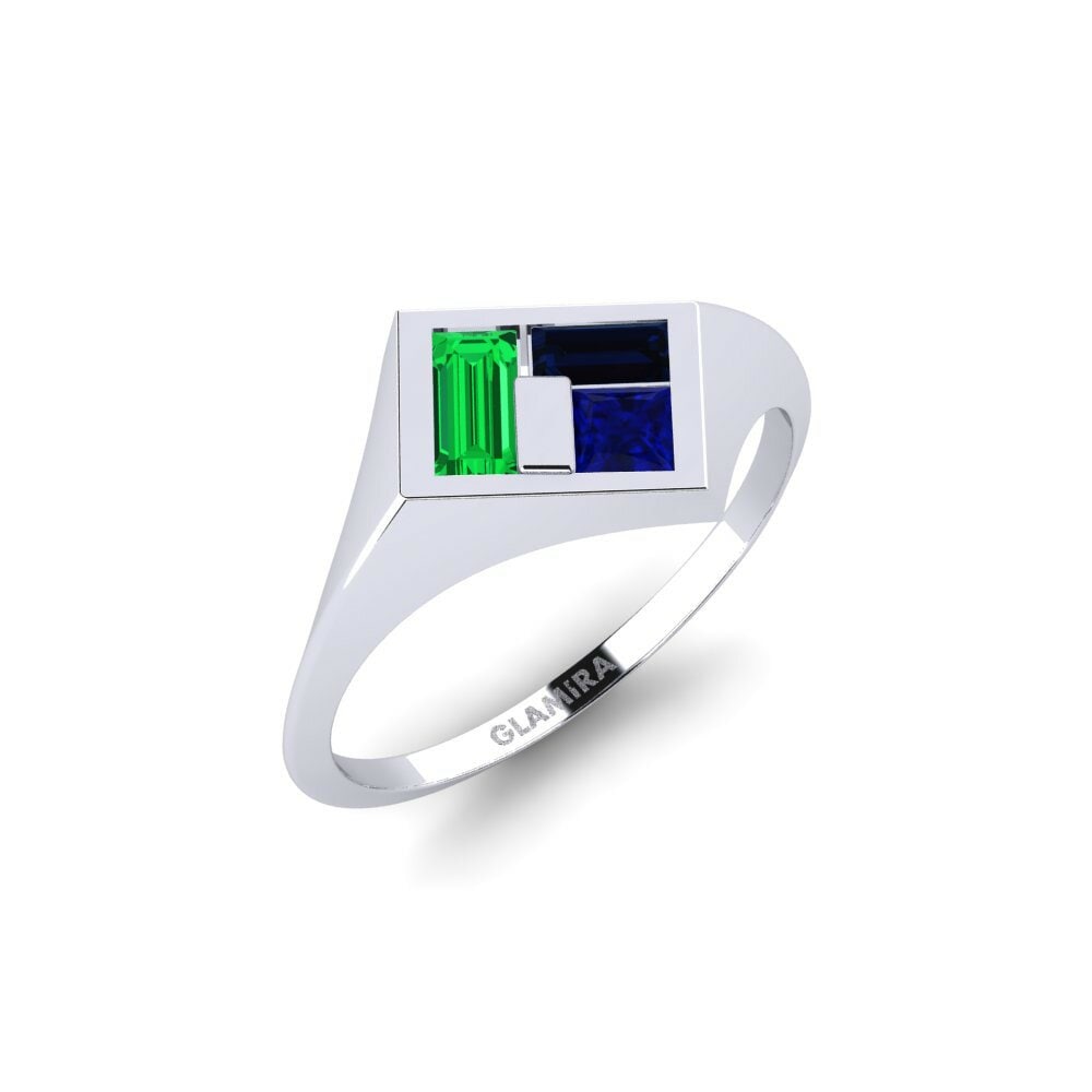950 Platinum Sapphire Ring Ongwediva