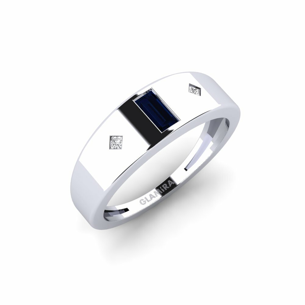 950 Platinum Sapphire Ring Outapi