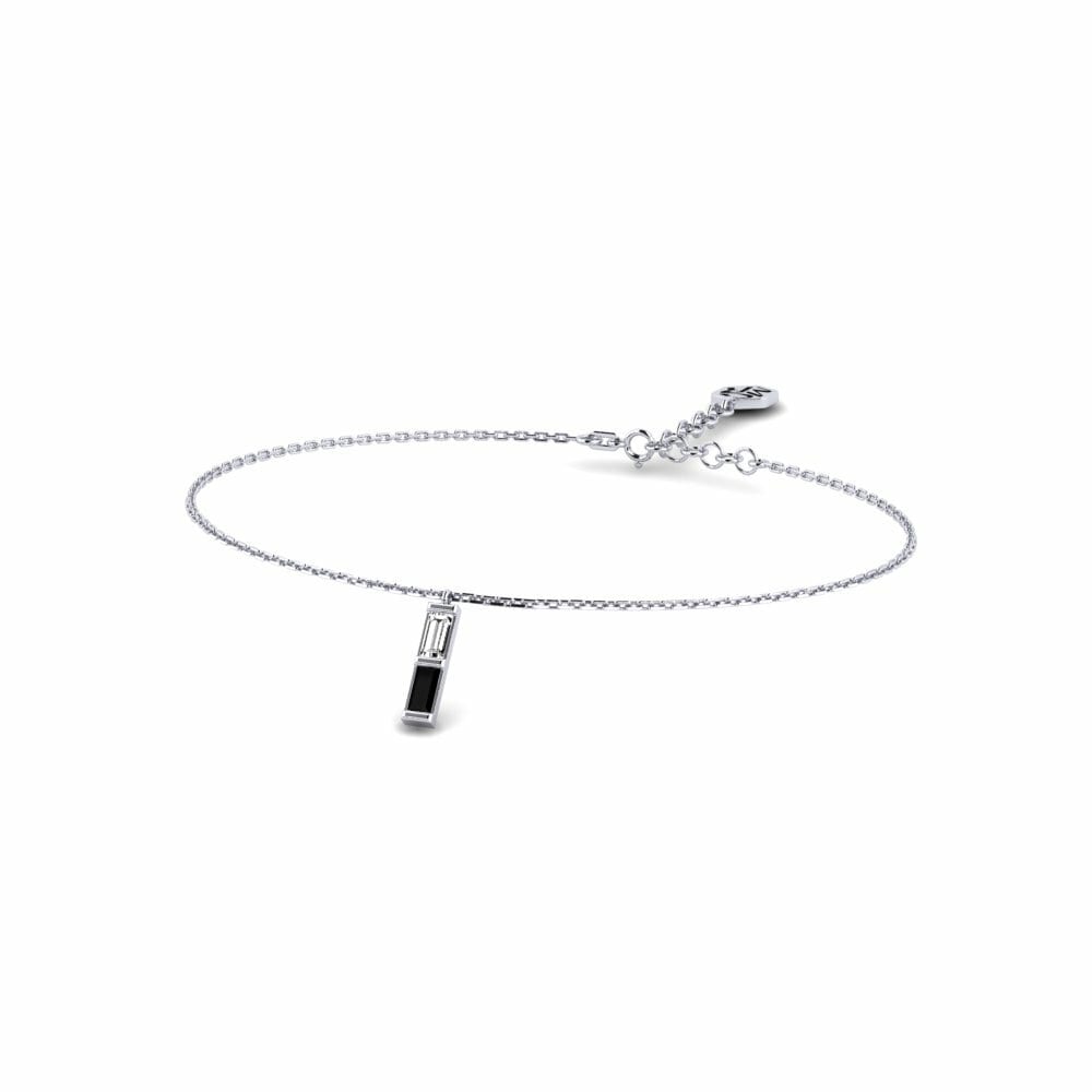 950 Platinum Black Onyx Women's Bracelet Pilikino