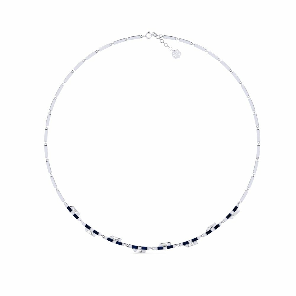 950 Platinum Sapphire Collier Rader