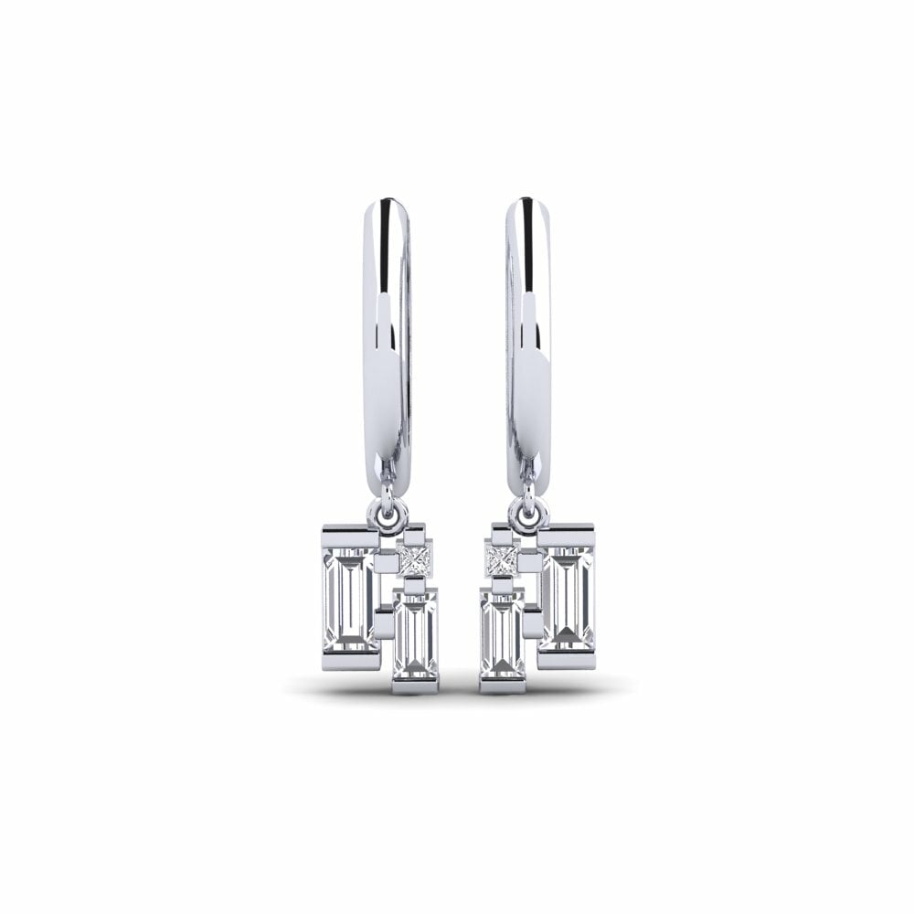950 Platinum Lab Grown Diamond Women's Earring Rungata