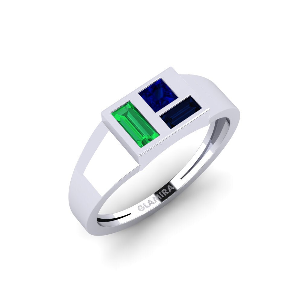 950 Platinum Sapphire Ring Tsumeb