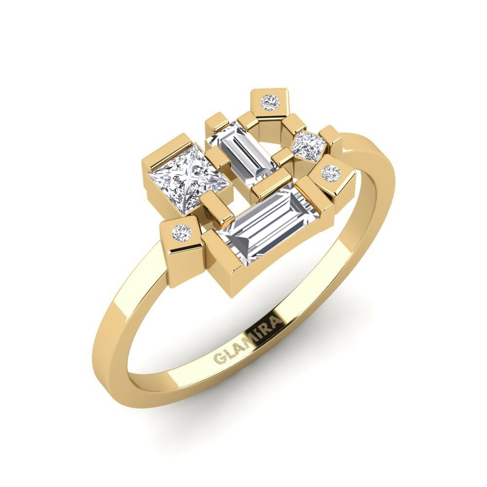 9k Yellow Gold Lab Grown Diamond Ring Webuye
