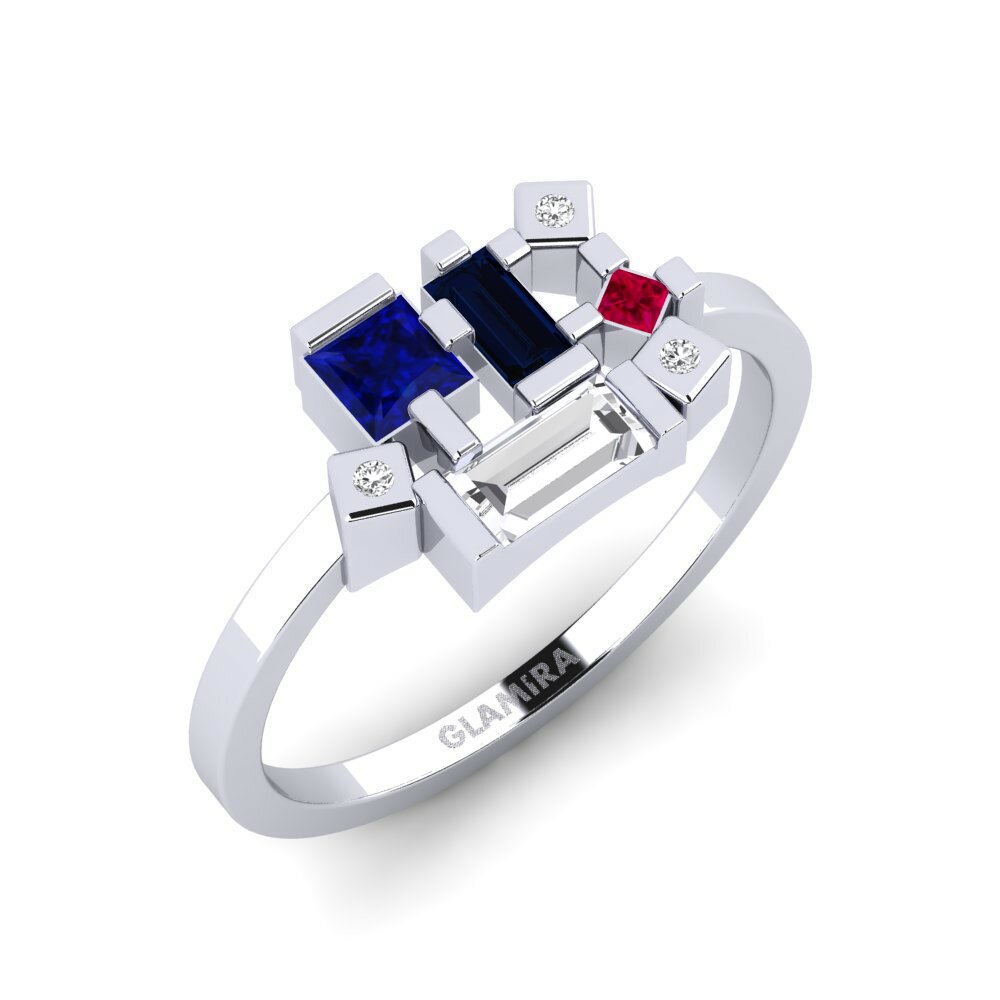 950 Platinum Sapphire Ring Webuye