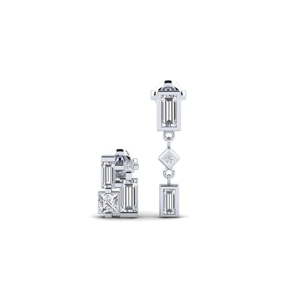950 Platinum Lab Grown Diamond Women's Earring Windhoek - SET
