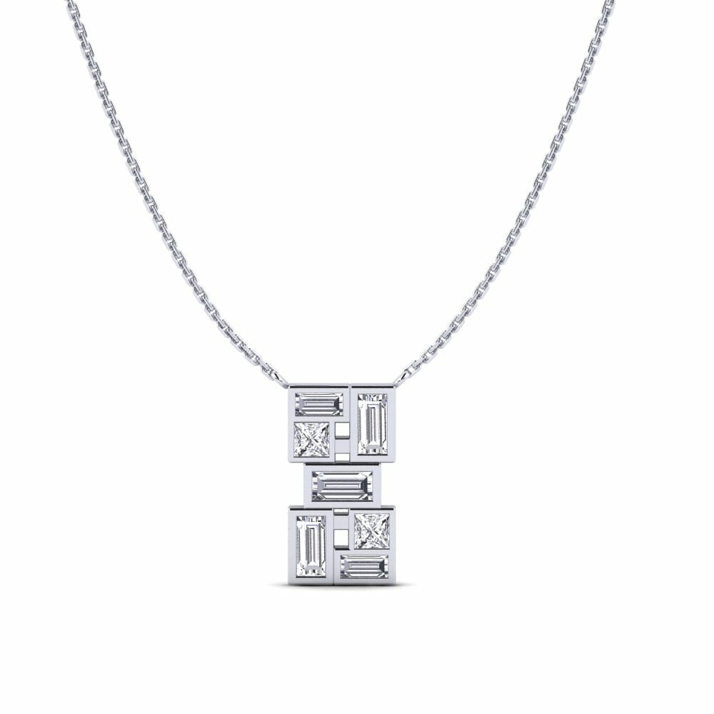 950 Platinum Lab Grown Diamond Women's Necklace Yekepa