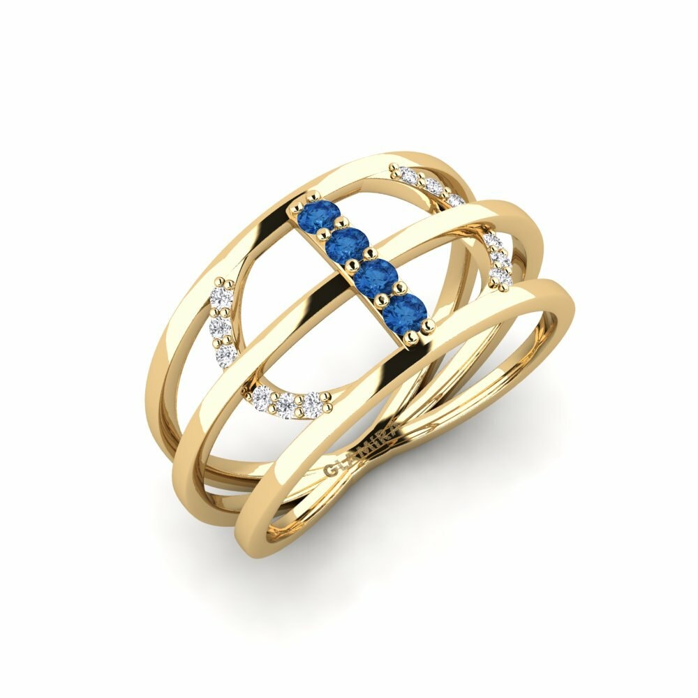 Dark Blue Zirconia Ring Differenza