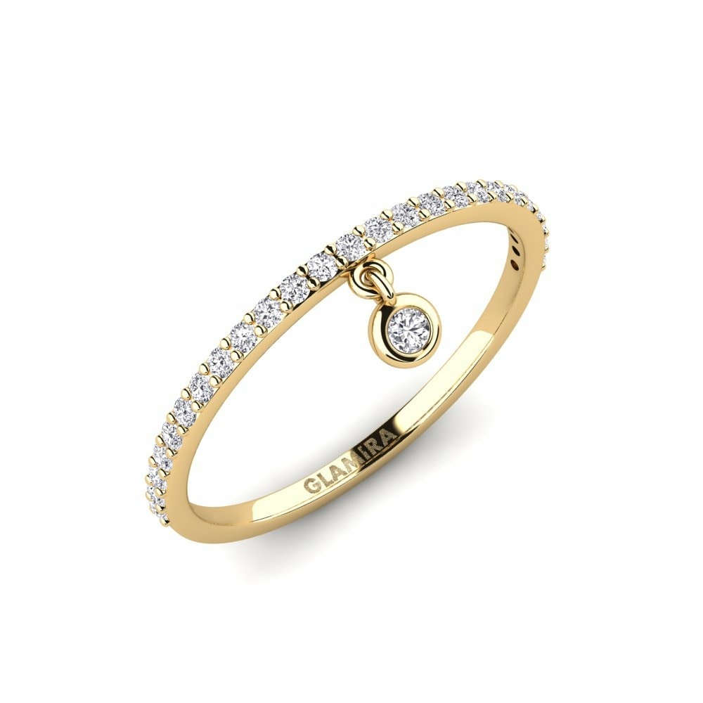 Yellow Gold Ring Fluska