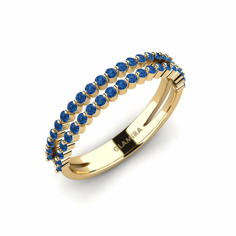 Dark Blue Zirconia Ring Freskoa