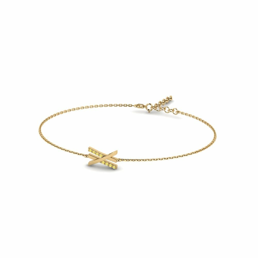 Gele Saffier Dames Armband Kecantikan