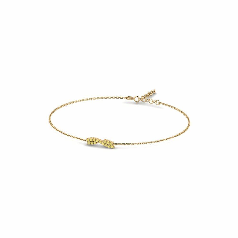Gele Saffier Dames Armband Mezhdu