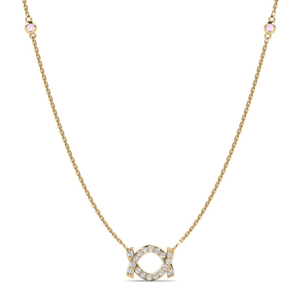 Pink Sapphire Women's Necklace Mijery