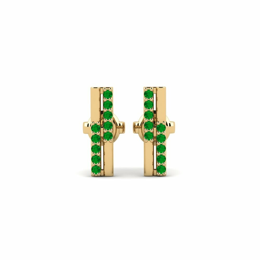 Émeraude Boucle d'oreille femme Pisanan