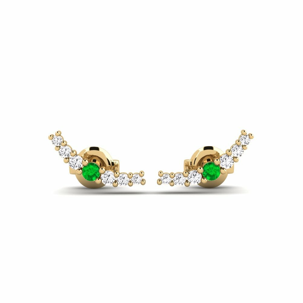 Émeraude Boucle d'oreille femme Sigte