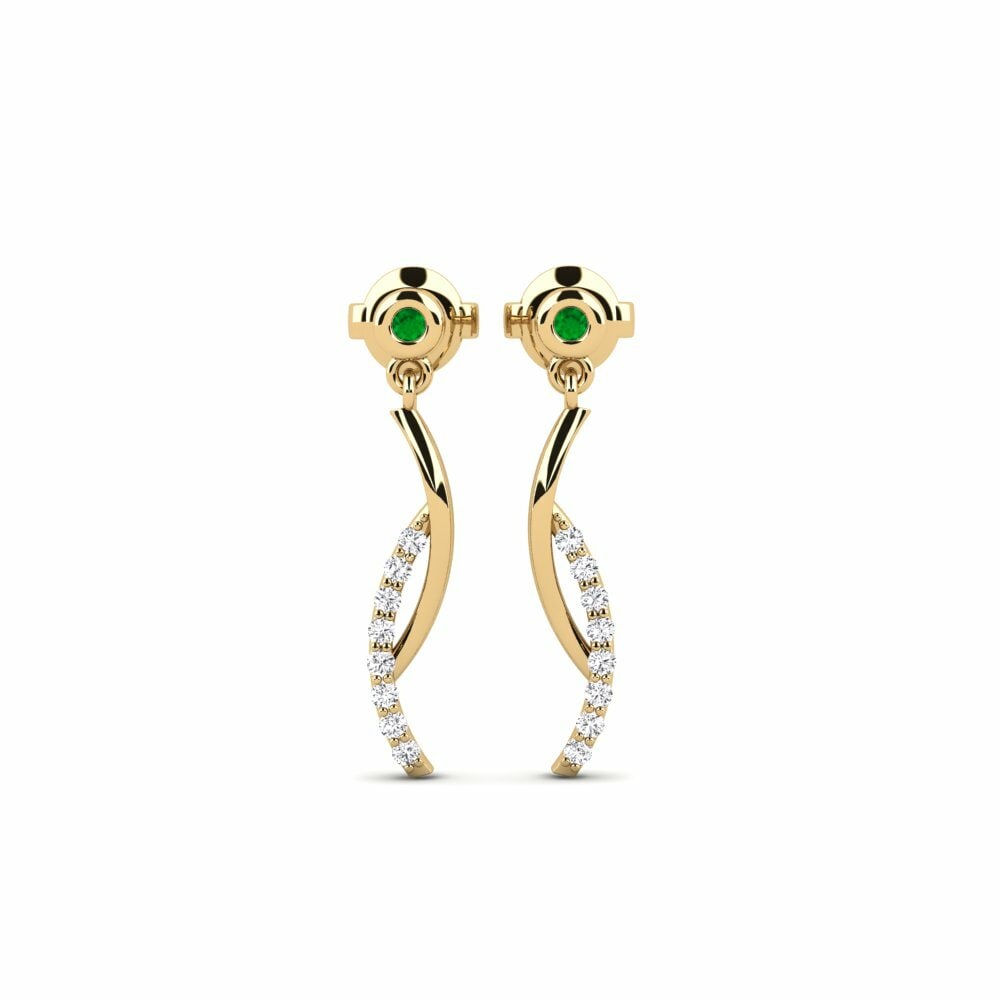 Émeraude Boucle d'oreille femme Skillnad