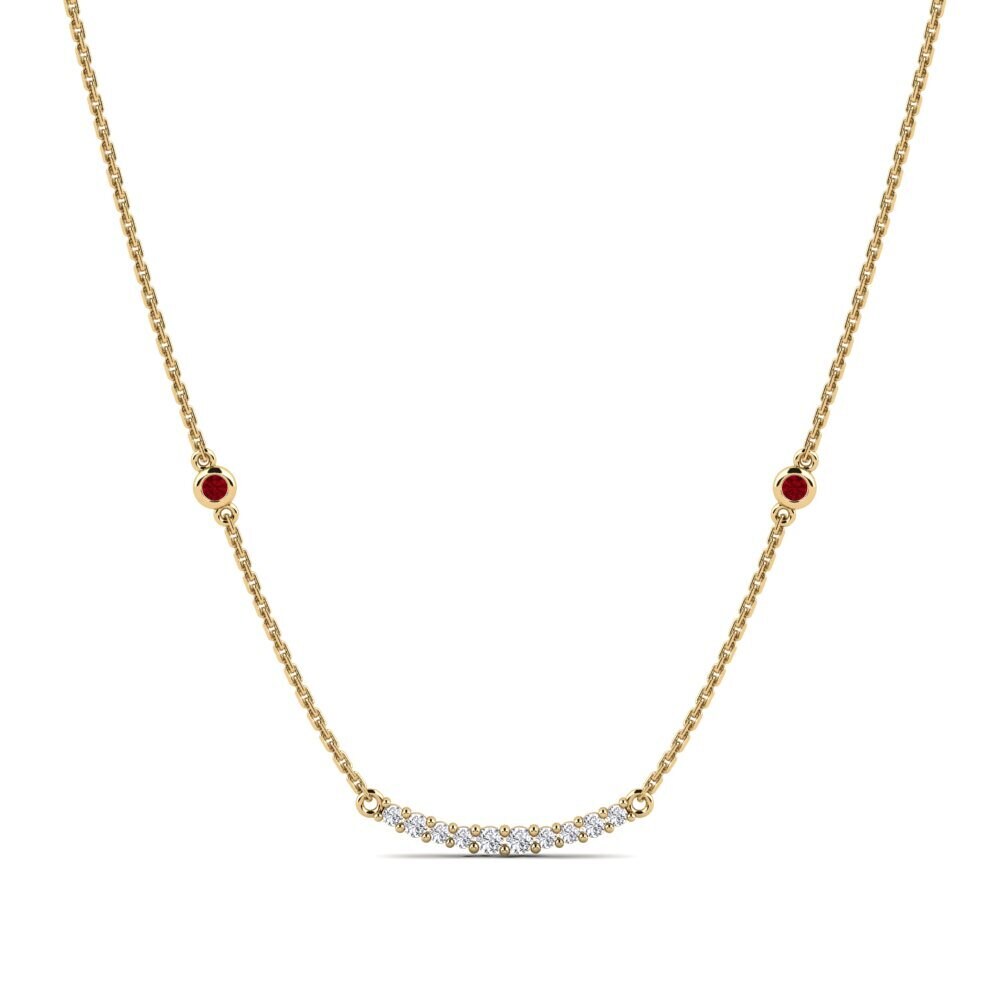 Red Zirconia Women's Necklace Stefna