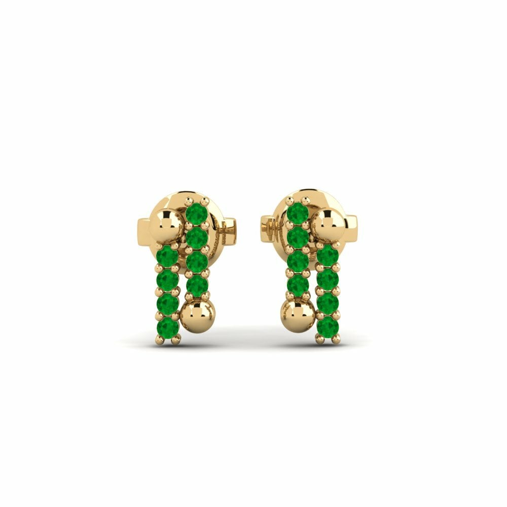Émeraude Boucle d'oreille femme Tsakanin