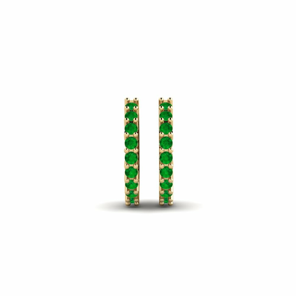Émeraude Boucle d'oreille femme Tumong