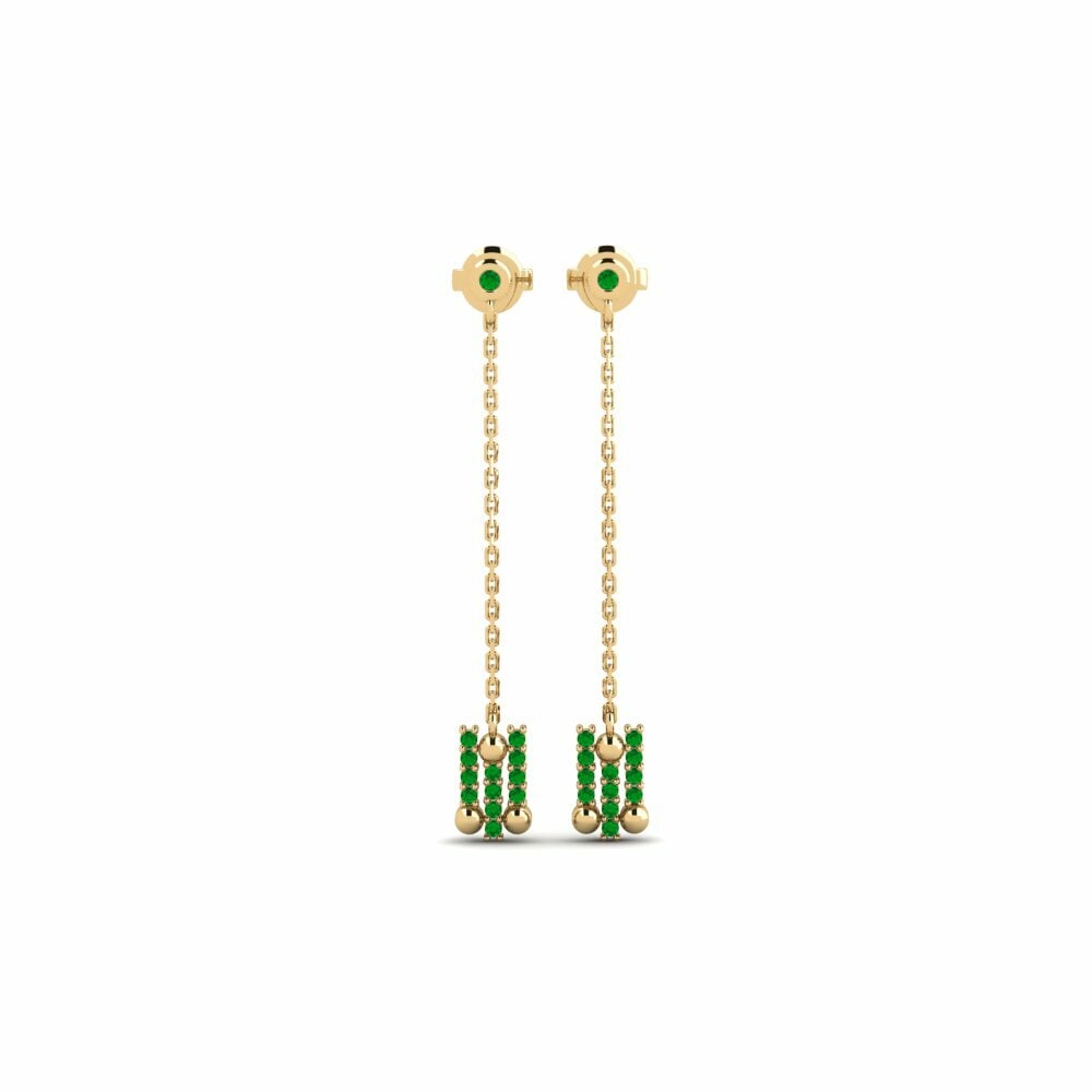 Émeraude Boucle d'oreille femme Virboros