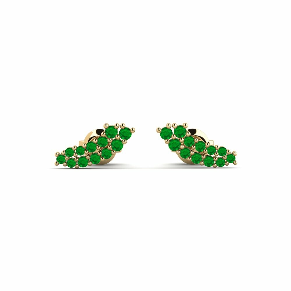 Émeraude Boucle d'oreille femme Zabwi