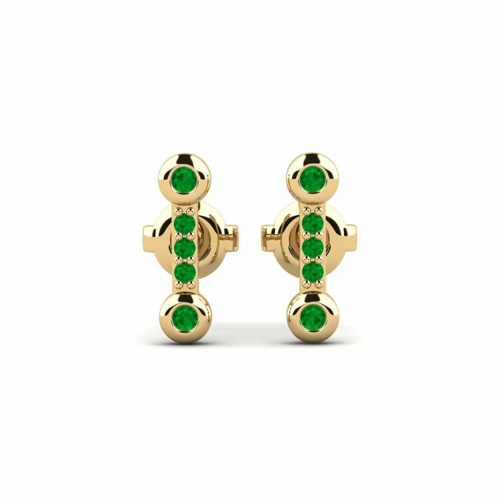 Émeraude Boucle d'oreille femme Zvangu
