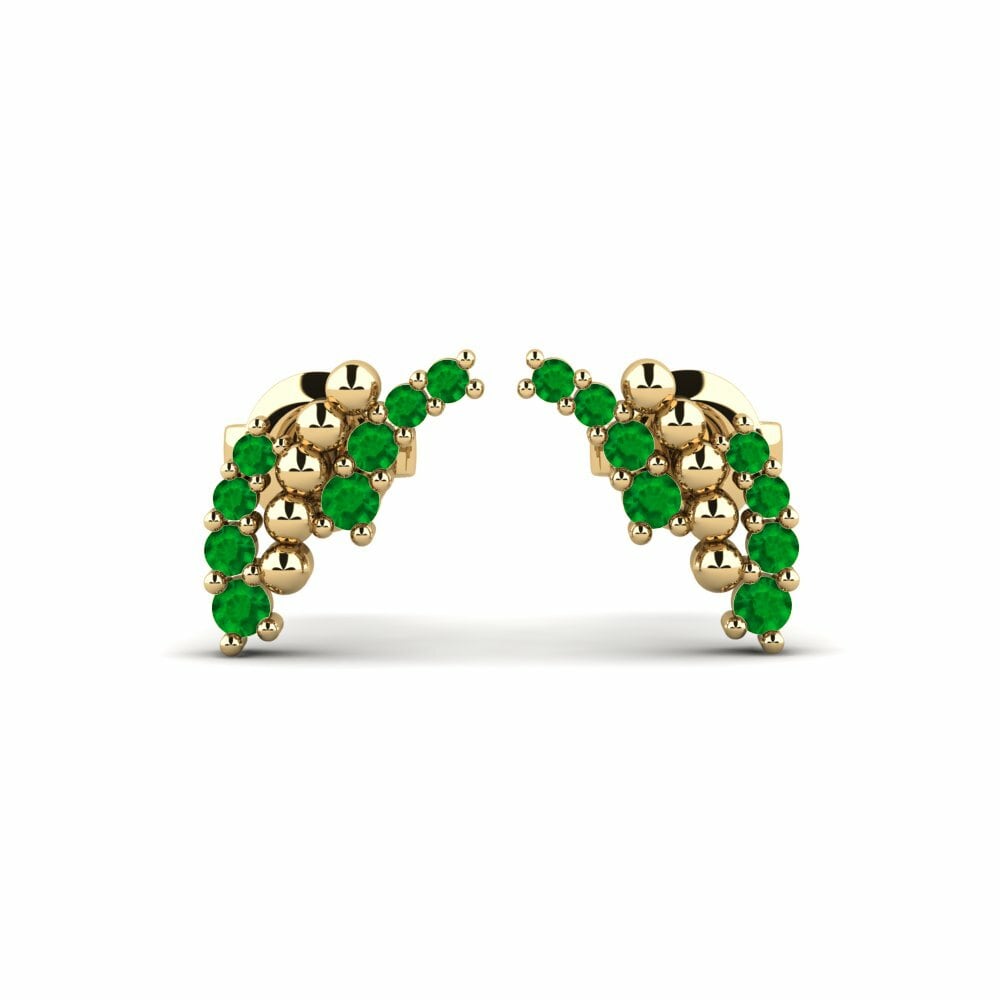 Émeraude Boucle d'oreille femme Zwischen