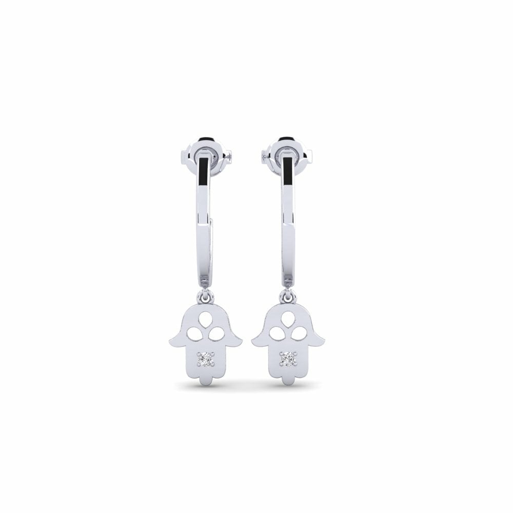 White Silver Women's Earring Miena