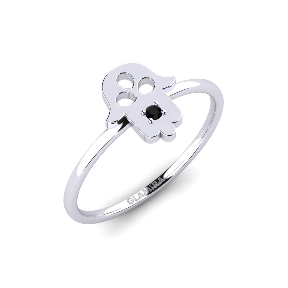 950 Platinum Black Diamond Ring Sendu