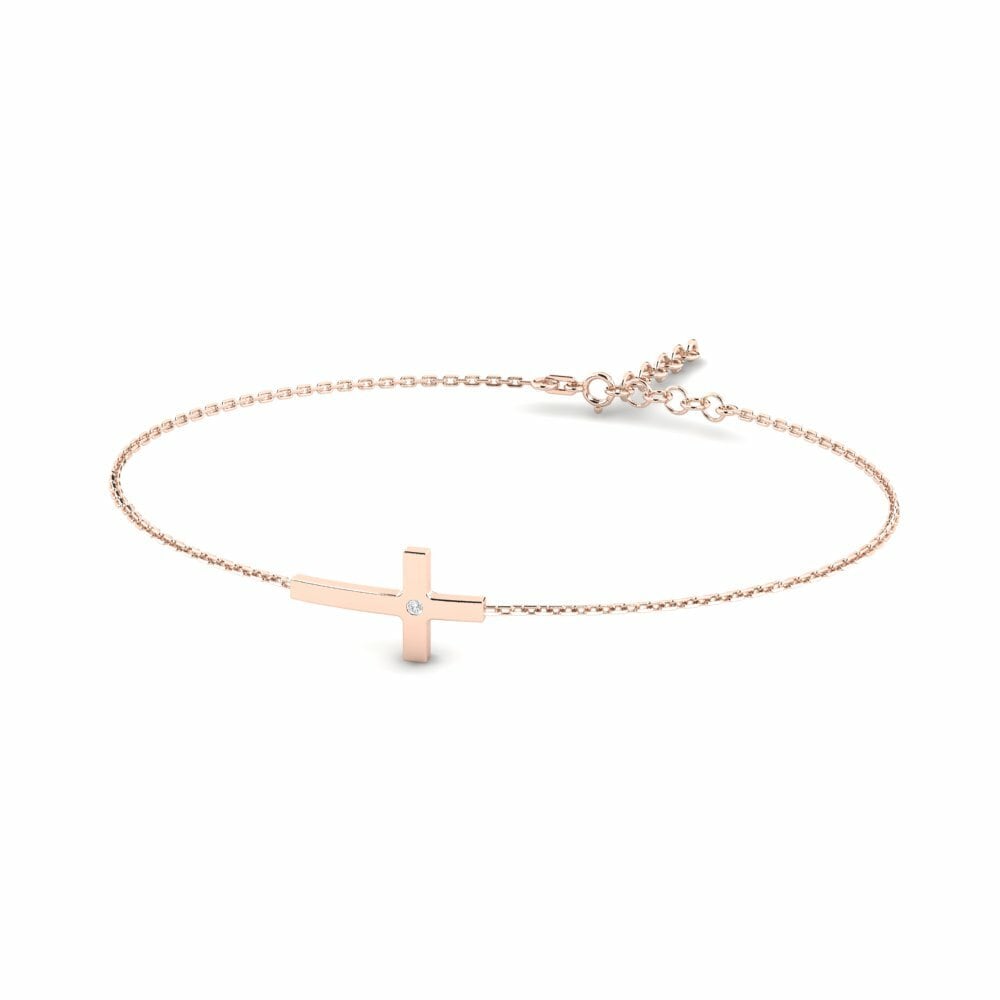 14K Rood Goud Dames Armband Alaves