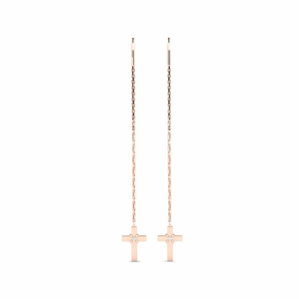 14K Rood Goud Dames Oorbellen Anobella