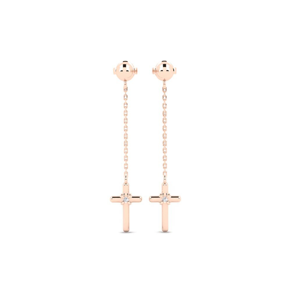 14K Rood Goud Dames Oorbellen Athenses