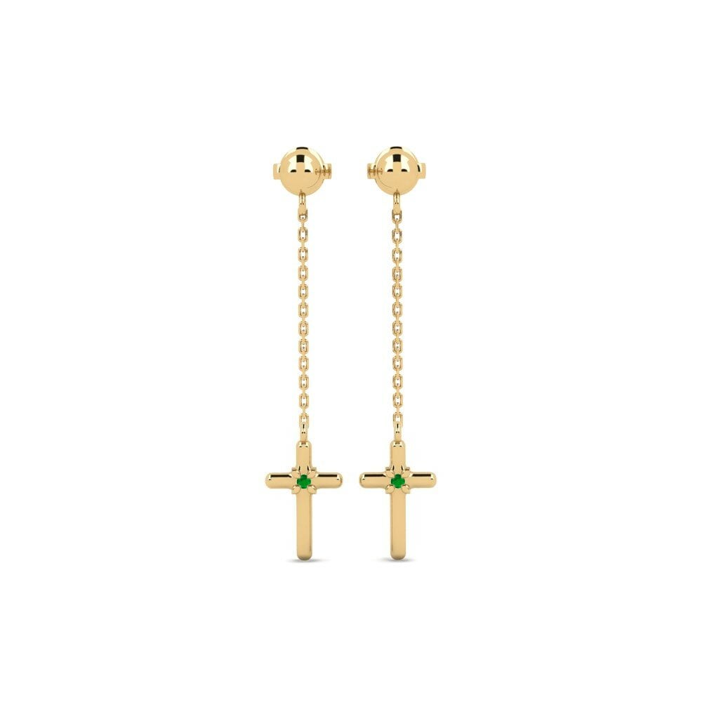 Émeraude Boucle d'oreille femme Athenses