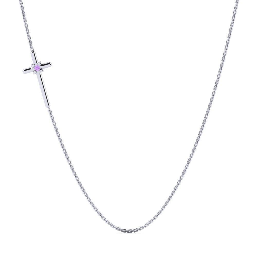 Plata 925 Amatista Collar de Mujer Europos
