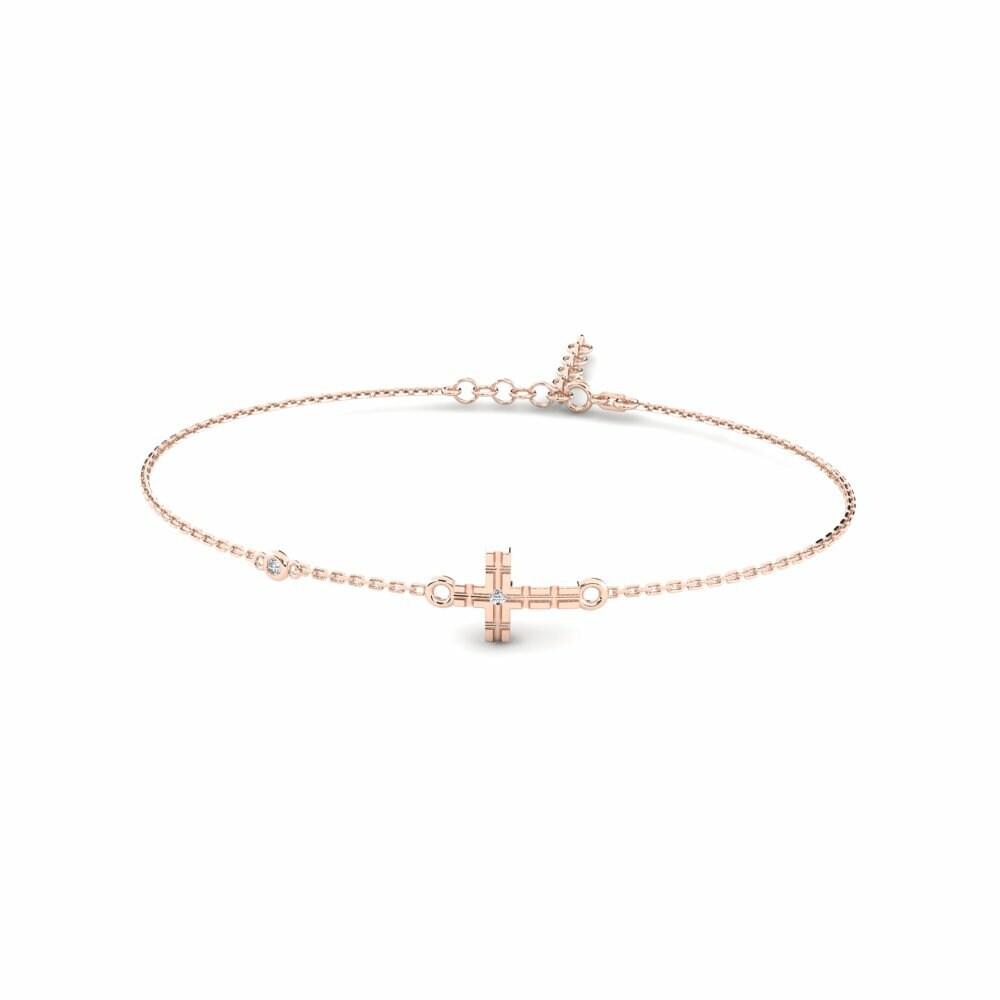 14K Rood Goud Dames Armband Guniver