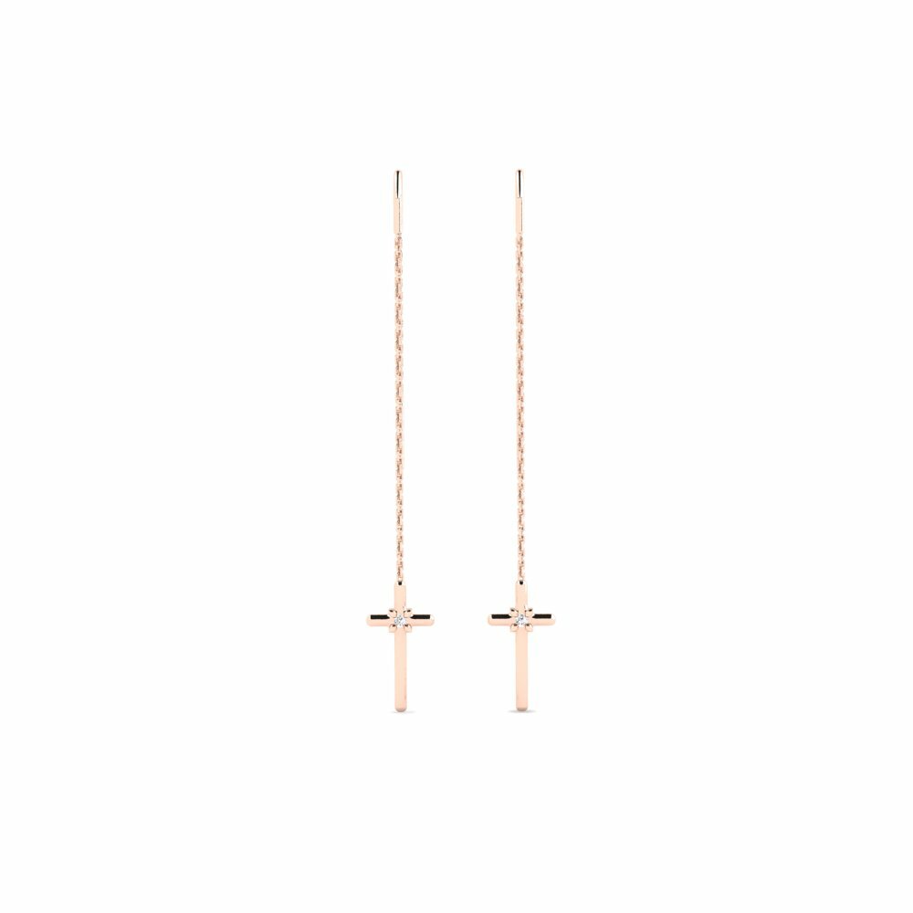 14K Rood Goud Dames Oorbellen Mareen