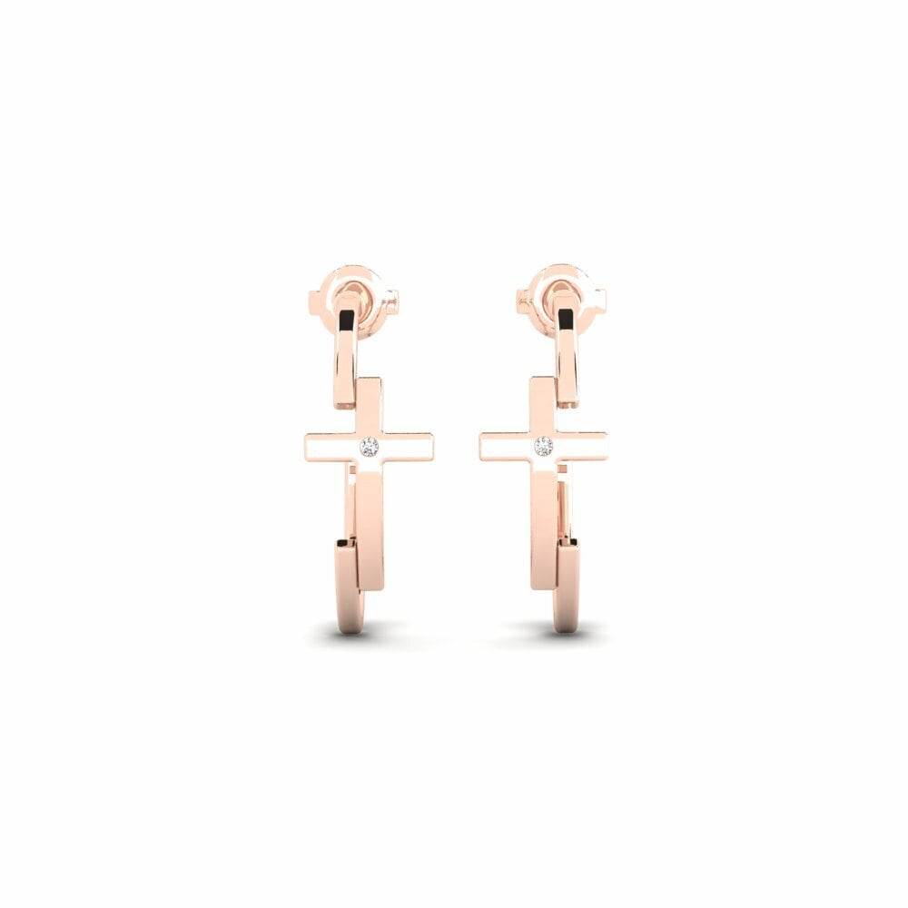 14K Rood Goud Dames Oorbellen Myran