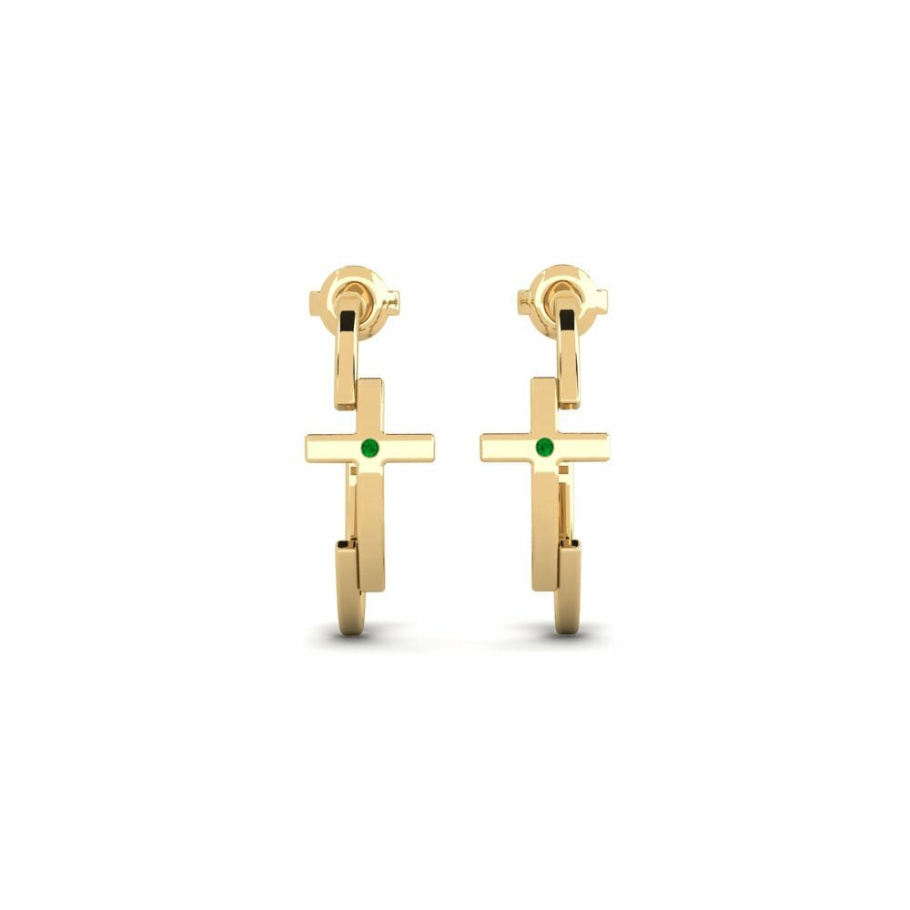 Émeraude Boucle d'oreille femme Myran