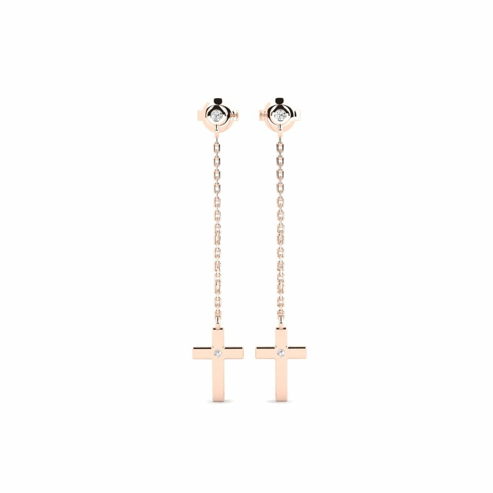 14K Rood Goud Dames Oorbellen Patricy
