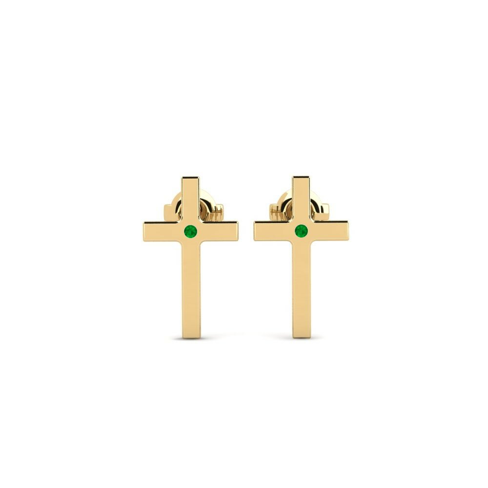 Émeraude Boucle d'oreille femme Rostra