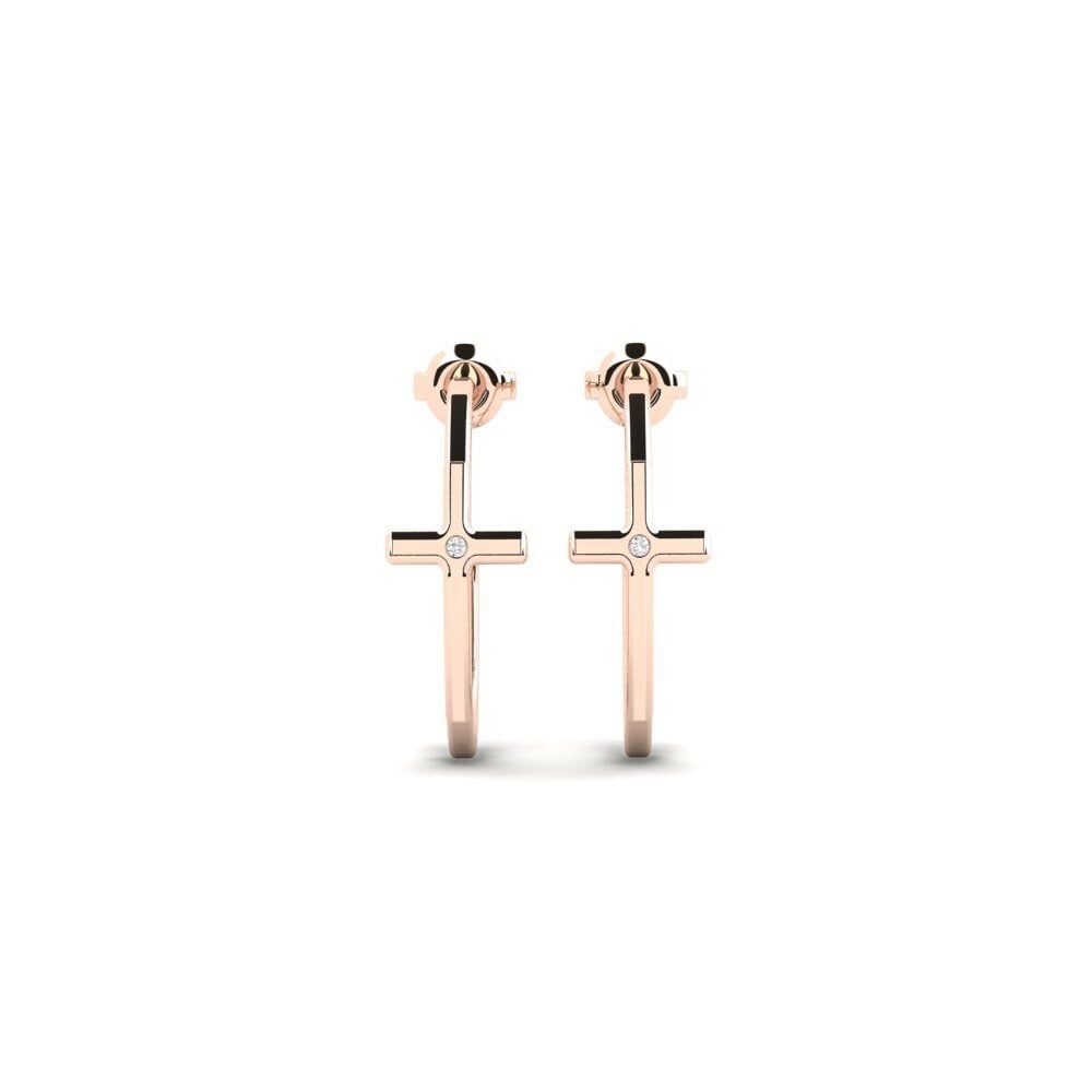 14K Rood Goud Dames Oorbellen Selenia
