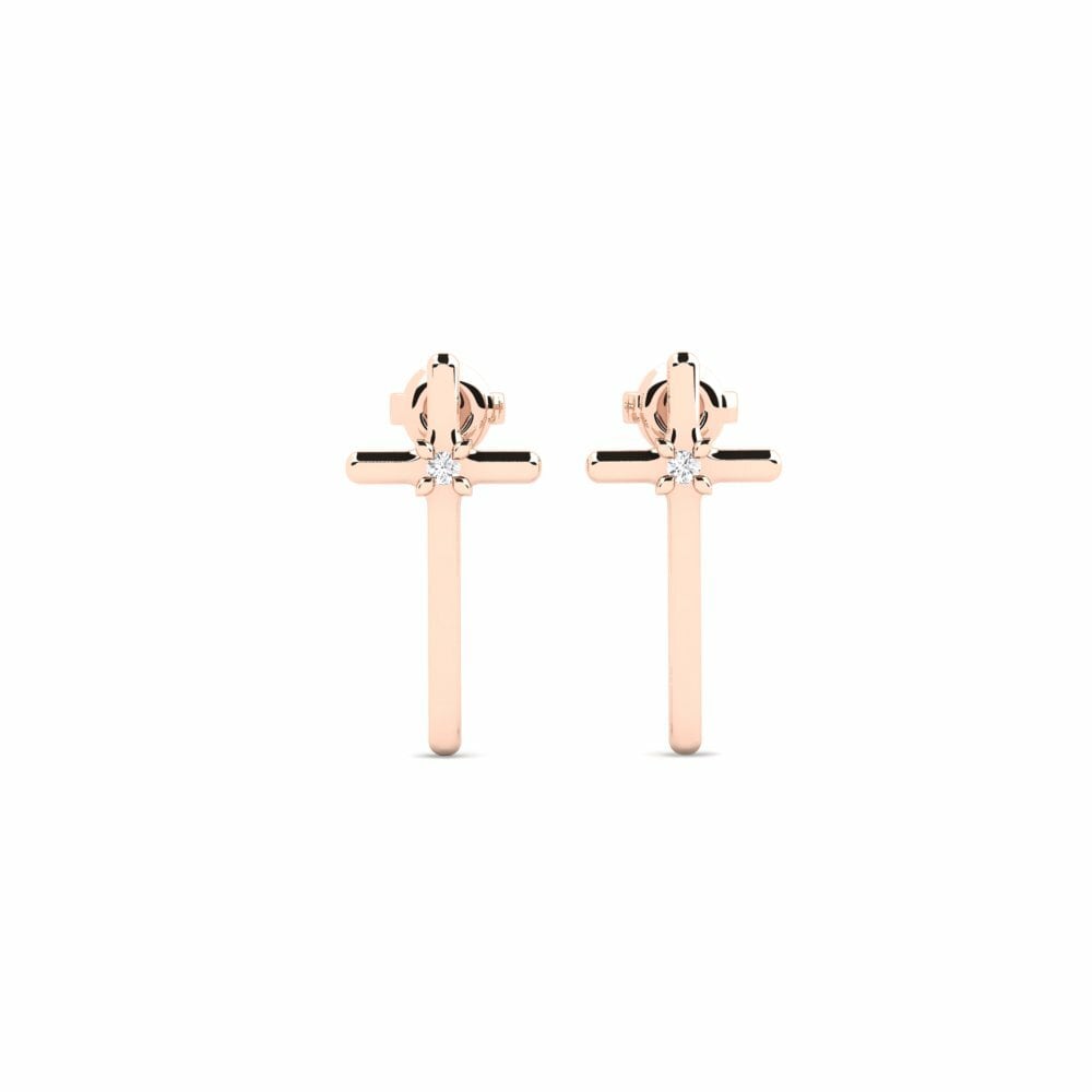 14K Rood Goud Dames Oorbellen Sipiridion