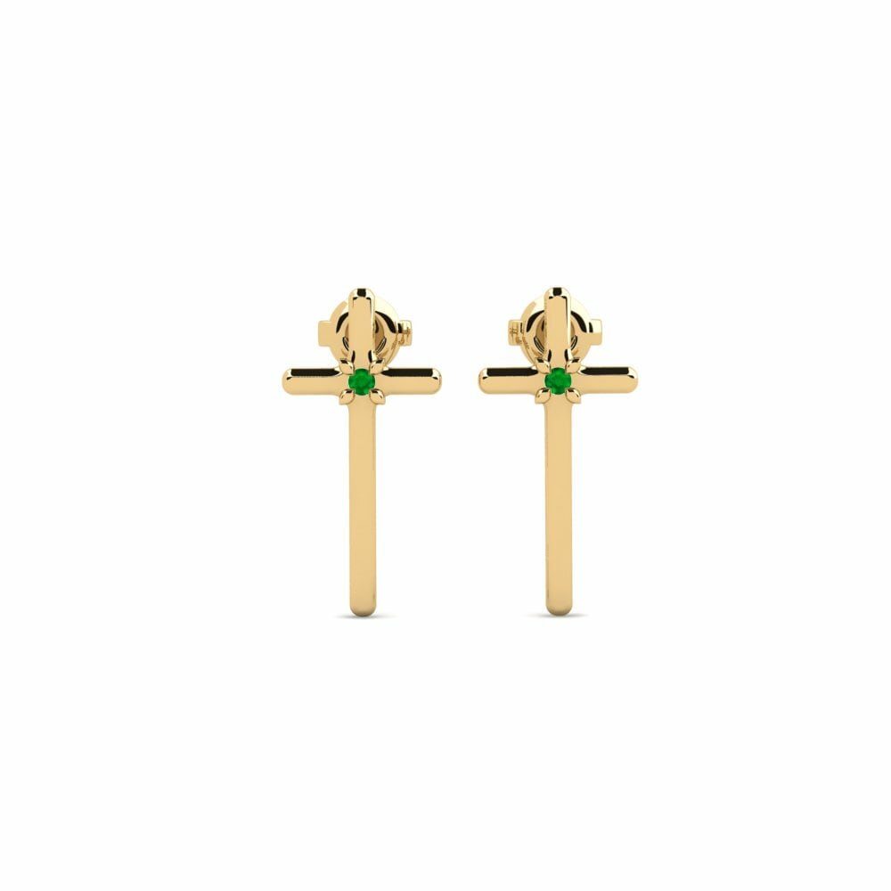 Émeraude Boucle d'oreille femme Sipiridion
