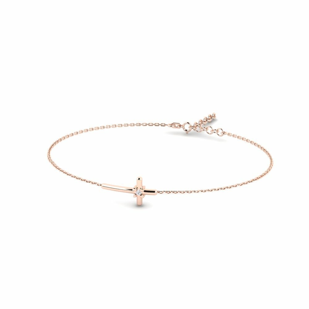 14K Rood Goud Dames Armband Solano