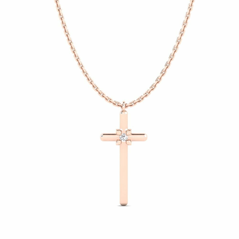 14K Rood Goud Dames Hanger Theoden