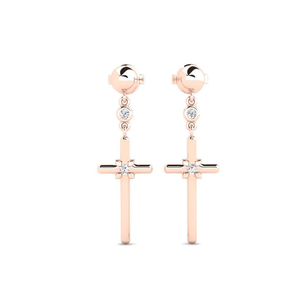 14K Rood Goud Dames Oorbellen Tolvio